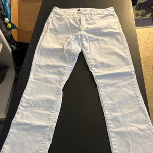 White Tommy Hilfiger Straight Leg Jeans - Size 8